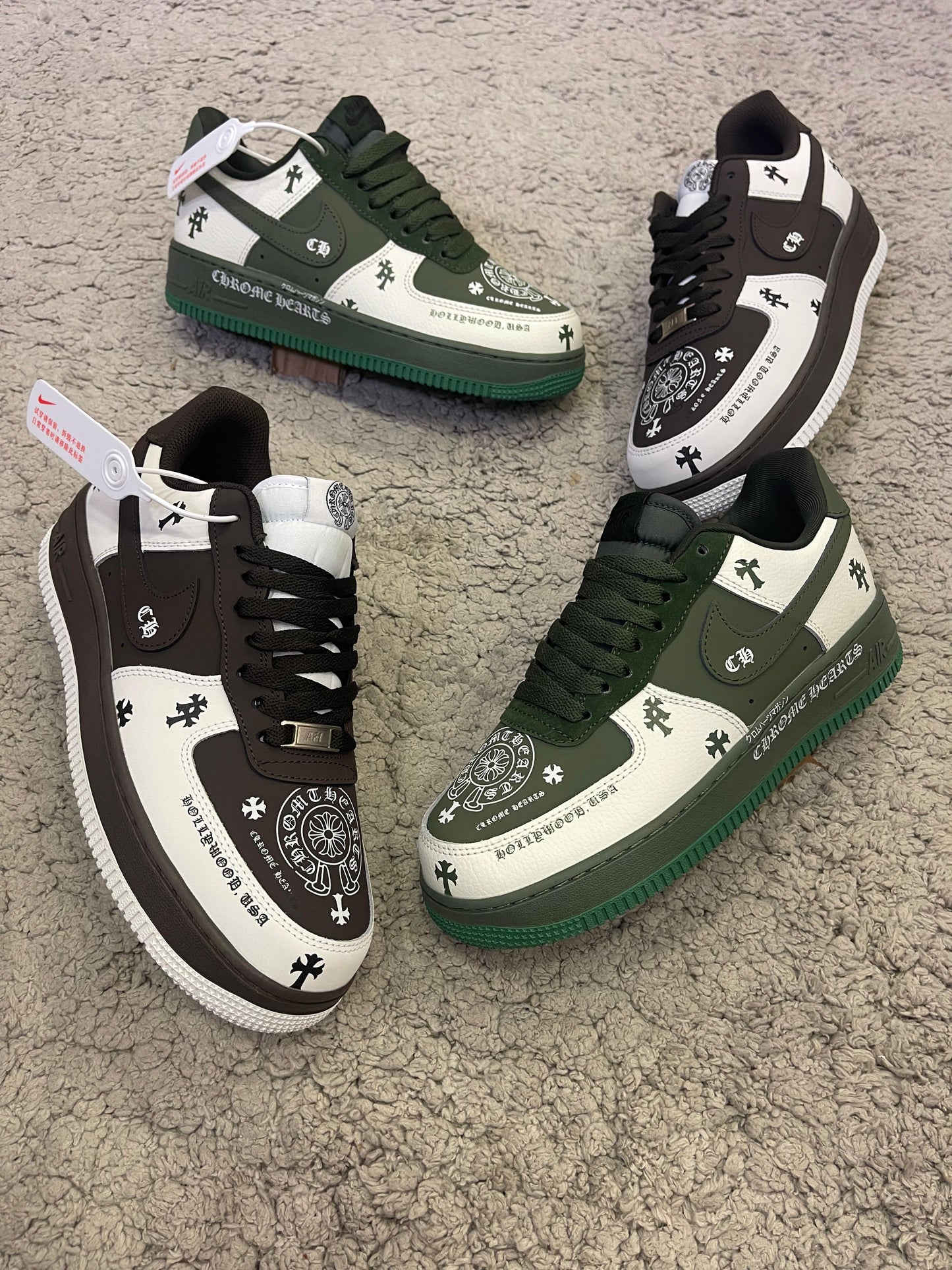 AIR FORCE CHROME HEARTS ( Marrón )