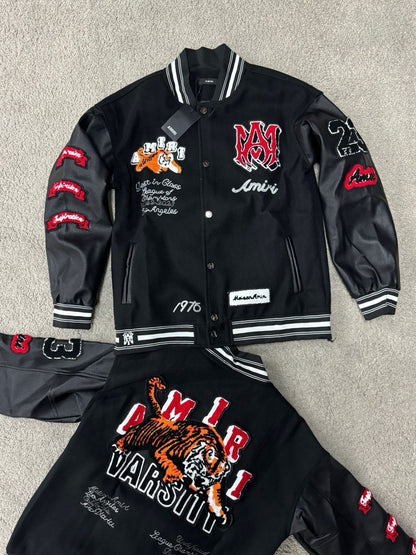 Chaqueta Amiri Negra Tigre