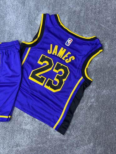Conjunto verano Lakers para niño ( 10 - 14 )