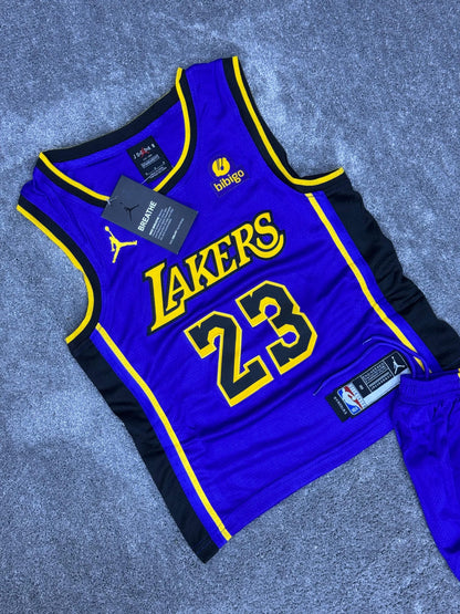 Conjunto verano Lakers para niño ( 10 - 14 )