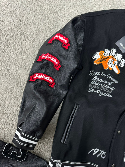 Chaqueta Amiri Negra Tigre